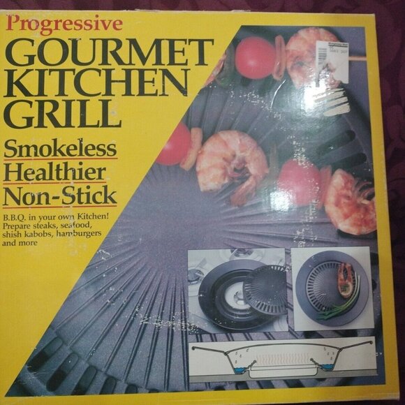 Progressive Gourmet Kitchen Smokeless Non-Stick Grill - NEW - Picture 2 of 6